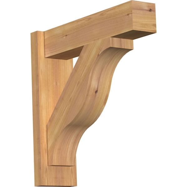 Ekena Millwork Funston Block Smooth Outlooker, Western Red Cedar, 5 1/2"W x 20"D x 20"H OUT06X20X20FST05SWR - main